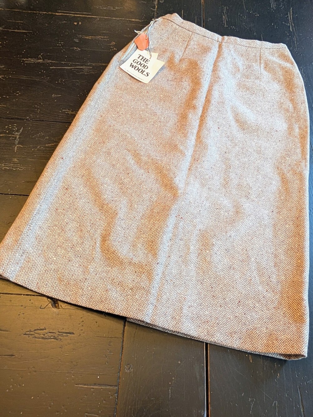 Vintage 70s H.C. Roth Sportswear New York Pure Wool Tweed Skirt NWT Unworn Stock